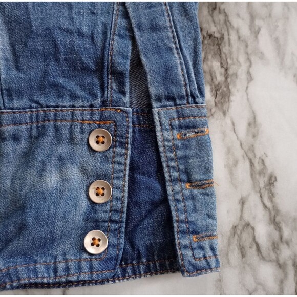 Jessica Simpson Denim Color Shirt Dress Size XS - Picture 9 of 10